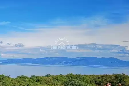 DRENJE, ISTRIA, LAND WITH BUILDING PERMIT AND BEAUTIFUL SEA VIEW