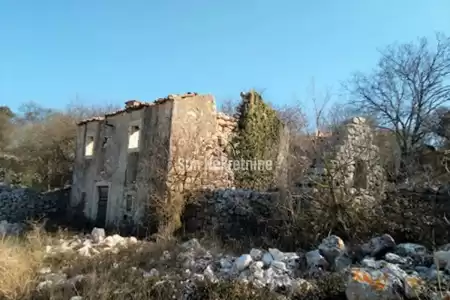 SKITAČA, ISTRIEN, STEINHAUS MIT MEERBLICK