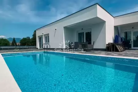 KRŠAN, ISTRIEN, SCHÖNES MODERNES HAUS MIT SCHWIMMBAD