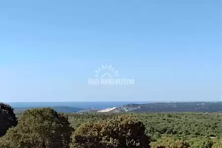 LABIN, ISTRIA, CASA IN COSTRUZIONE CON VISTA MARE