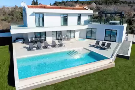 LABIN, VIŠKOVIĆI, ISTRIA, NEW BUILDING, EXCLUSIVE VILLA WITH OPEN SEA VIEW