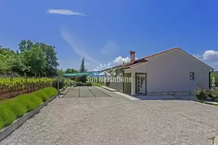 LABIN, ISTRIEN, SCHÖNES MODERNES HAUS MIT POOL UND OLIVENBAUM