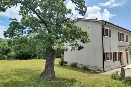 LABIN, ISTRIA, RENOVATED DOUBLE STONE HOUSE WITH OUTER BUILDING