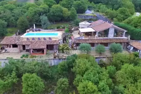 MOŠĆENIČKA DRAGA, FANTASTIC STONE VILLA WITH PANORAMIC SEA VIEW