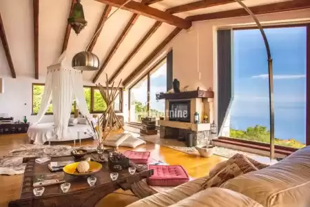 MOŠĆENIČKA DRAGA, FANTASTICA VILLA IN PIETRA CON VISTA MARE PANORAMICA