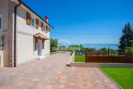 OPATIJA RIVIERA, SCHÖNES RUSTIKALES HAUS MIT PANORAMABLICK AUF DAS MEER